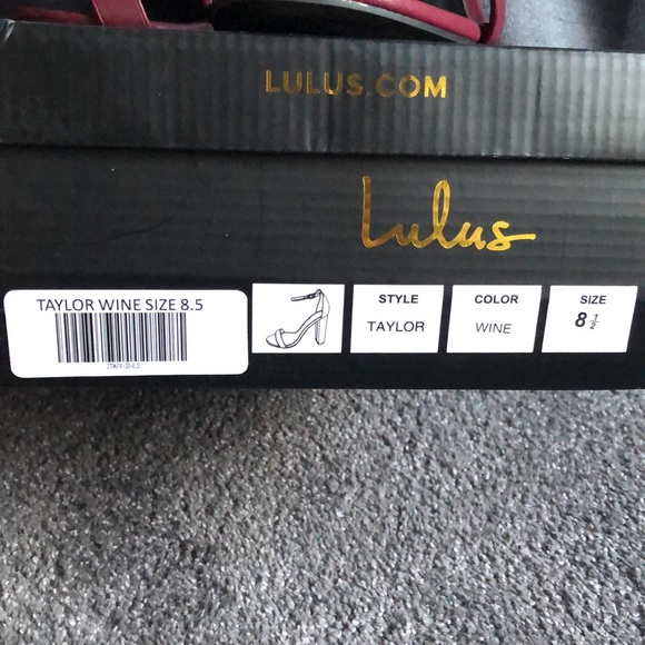 Lulu’s Taylor wine size 8.5 - Picture 3 of 3